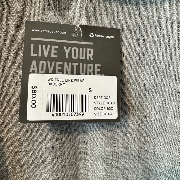 NWT Eddie Bauer Flannel Wrap Cardigan Size Small - Picture 8 of 8